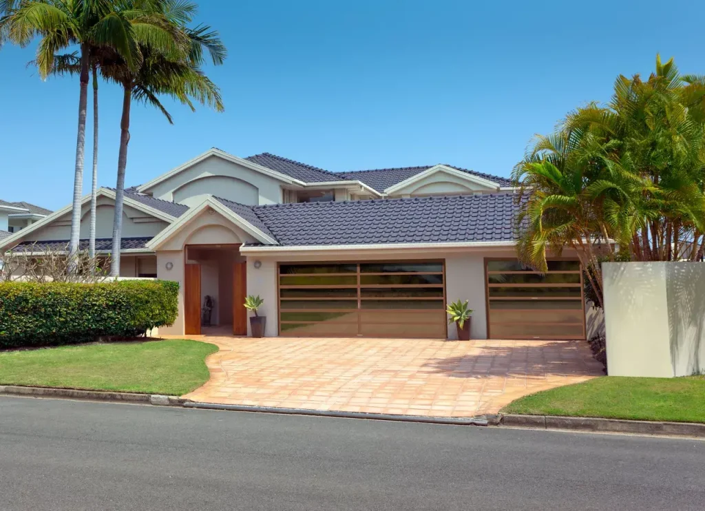 modern custom panel garage door by amarr garage doors